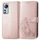Чехол Clover для Xiaomi Redmi Note 12S книжка кожа PU с визитницей розовое золото - изображение 4