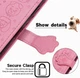 Чохол Embossed Cat and Dog для Xiaomi Redmi 12C книжка шкіра PU з візитницею рожевий - зображення 6