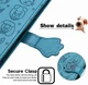 Чохол Embossed Cat and Dog для Xiaomi Redmi 12C книжка шкіра PU з візитницею блакитний - зображення 6