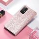Чохол Embossed Cat and Dog для Xiaomi Redmi Note 12S книжка шкіра PU з візитницею рожеве золото - зображення 7