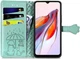 Чохол Embossed Cat and Dog для Xiaomi Redmi 12C книжка шкіра PU з візитницею м'ятний - зображення 2