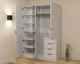Шкаф Кристал 2 Континент 1500х520х2100 Белый - изображение 6