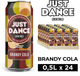Упаковка слабоалкогольного напитка Just Dance Brandy Cola 7% 0.5 л х 24 шт (4820229039447) - изображение 1