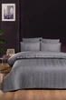 Постельное белье First Choice Ranforce Deluxe DARK 200 х 220 см Glosland Quicksilver - изображение 1
