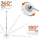 Комплект для прибирання RZTK Spin Mop (швабра і відро з віджимом) + 1 додаткова змінна насадка - зображення 4