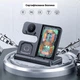 Беспроводная зарядная док-станция VIKEFON 3 в 1 для смартфонов / наушников / часов Samsung, черная (74037530) - изображение 9