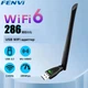 Мережевий високошвидкісний адаптер WIFI 6 / перехідник FENVI 286 Мбіт/с, USB 2.0, 2.4 ГГц для Windows, чорний (80968130) - зображення 2