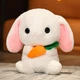 Мягкая игрушка кролик с морковкой белый 22 см (NR0187_1) - изображение 3