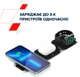 Бездротовий зарядний пристрій Canyon WS-305 3 в 1 QI Black (CNS-WCS305B) - зображення 13