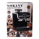 Кофемашина Полуавтоматическая рожковая Sokany SK-6866 с капучинатором и кофемолкой 2 л, Черный - изображение 9