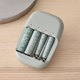 Набор аккумуляторных батареек IKEA LADDA зеленый 750mAh 4 шт 905.098.19 - изображение 6