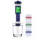 Анализ качества воды EZ-9909. Измерения: pH, TDS (ppm), EC (mS/cm), Salinity (%), °C. ATC, калибровка, IP67. Габариты: 183x37x37 мм. Вес: 98 г - изображение 2