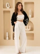 Сорочка оверсайз жіноча Seventeen 2154.5746 XXL-3XL Чорна (Sev2000000189482) - зображення 6