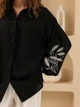 Сорочка оверсайз жіноча Seventeen 2154.5746 XXL-3XL Чорна (Sev2000000189482) - зображення 8