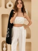 Топ-бандо жіночий літній лляний на резинці вільного крою Seventeen XXL-3XL Білий 2170.5781 - зображення 1