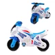 Толокар Мотоцикл Technok Toys, ручка на корпусе, широкие колеса. White and blue (68362) - изображение 2