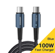 Кабель ESSAGER Type-C to Type-C швидке заряджання 100 W 2 м Blue (EXCTT1-CGA03) - зображення 1
