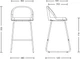 Стілець барний Nowy Styl Ray Hoker ordf chrome (BOX-1) Soro-40 - зображення 4