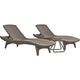 Комплект шезлонгів Keter Pacific Set + стіл капучино 231464 - зображення 1