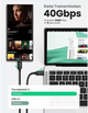 Кабель UGREEN US501 Thunderbolt 4 Type-C Type-C 100W 2m Black (UGR-60621) - изображение 4