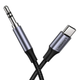 Кабель-перехiдник UGREEN AV143 Round USB-C Audio Cable 3.5mm M/M Aluminum Shell 1m (Deep Gray)(UGR-30633) (UGR-30633) - изображение 1