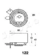 Натяжний ролик ременя ГРМ JAPKO 45122 Nissan Micra, Qashqai, Kubistar, Juke, Almera, Tiida; Renault Clio, Kangoo, Scenic, Megane, Grand Scenic, Fluence, Twingo; Dacia Logan, Duster 13070BN700, 8200102941, 1680600QA8 - зображення 2