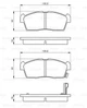 Гальмівні колодки BOSCH 0986494700 1606225680, 1610275680, 4605A340 - зображення 8