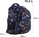 Рюкзак GoPack Teens 40.5x28.5x17.5 см Чорний (GO24-162M-3) - зображення 2