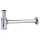 Сифон для умывальника GLOBUS LUX GS-32-105-00 колбовый латунь впуск 1 1/4" выпуск горизонтальный хром 000027620 - изображение 3