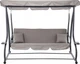 Гойдалка садова GardenLine KRE3095 сіра 210x120x170 см з навісом для літнього відпочинку - зображення 12