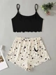 Піжама жіноча (топ + шорти) "NightSky" Size S - зображення 4