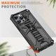 Чехол Shockproof Shield для Iphone 15 Pro Max бампер противоударный с подставкой Black - изображение 6