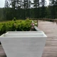 Кашпо для цветов Timber Protect деревянное 115х100х23 см Белое - изображение 5