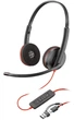 Гарнітура комп'ютерна стерео On-ear Poly Blackwire 3220 чорний (8X228AA) - изображение 2