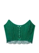 Корсет Victoria's Secret Lace Strapless Corset Top мереживний M зелений - зображення 2