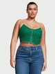 Корсет Victoria's Secret Lace Strapless Corset Top мереживний M зелений - зображення 4
