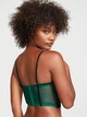 Корсет Victoria's Secret Strapless Dotted Mesh Corset Top 34С зелений - зображення 3