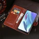 Чохол Idewei для Xiaomi Redmi Note 13 книжка шкіра PU з візитницею коричневий - зображення 4