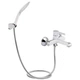 Одноважільний змішувач для ванни MIXXUS PREMIUM EDEM 009 WHITE з коротким литим виливом, білого кольору, латунь - зображення 1