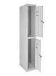 Шкаф металлический для одежды двухуровневый LEVMETAL ШОМ 2/40/1 (180х40х50) - изображение 1