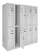 Шкаф металлический для одежды двухуровневый LEVMETAL ШОМ 2/40/5 (180х200х50) - изображение 1