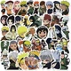 Набор виниловые наклеек стикеров на авто телефон ноутбук аниме Наруто Naruto 20шт - изображение 1