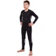 Тайтсы подростковые спортивные леггинсы Zelart Fit 501-1 размер 3XS (110-120 см) Black - изображение 3