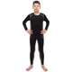 Тайтсы подростковые спортивные леггинсы Zelart 500-1 размер S (140-150 см) Black-Green - изображение 3