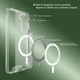 Чохол TPU Space Case with MagSafe для Samsung Galaxy S24 FE Прозорий - зображення 4
