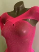 Сексуальний жіночий Боді зі стразами нижня Еротична білизна Sexy One size рожевий (5-25) - зображення 7