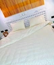 Двуспальный комплект постельного белья страйп Vital Textile светлое золото SP-2 180х220см - изображение 3