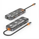 Type-C Хаб - переходник WiWU Cyber CB008 для Макбука 8 в 1 (USB, Картридер, HDMI, LAN RJ45) - Прозрычный - изображение 2