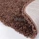 Пушистый прикроватный коврик Loca 6365 D.Brown овал 50х80 см Коричневый - изображение 5