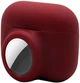 Силіконовий захисний чохол 2 в 1 для AirTag / AirPods Pro (без карабіна), винний (81827395) - зображення 3